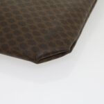 CELINE Macadam Canvas Tote Bag Brown  ar7191