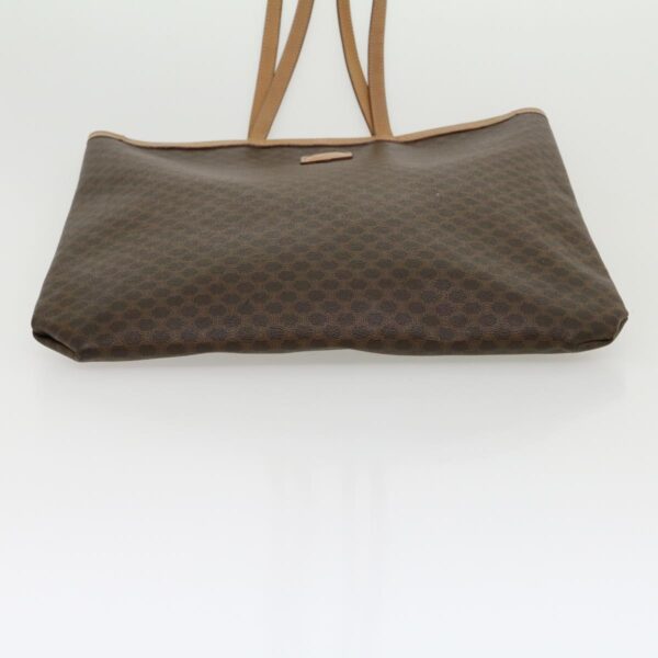 CELINE Macadam Canvas Tote Bag Brown  ar7191