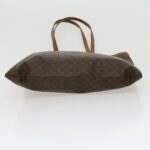 CELINE Macadam Canvas Tote Bag Brown  ar7192