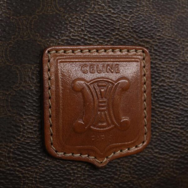 CELINE Macadam Canvas Tote Bag Brown  ar7192