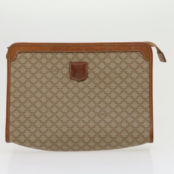 CELINE Macadam Canvas Boston Bag 5Set Brown  ar7260