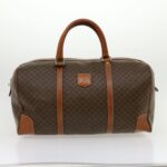 CELINE Macadam Canvas Boston Bag 5Set Brown  ar7260