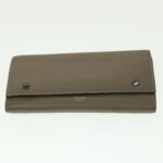 CELINE Wallet Leather 4Set Beige Black blue  ar7417