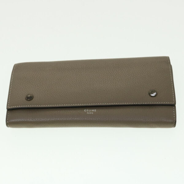 CELINE Wallet Leather 4Set Beige Black blue  ar7417