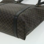 CELINE Macadam Canvas Tote Bag Black  ar7450