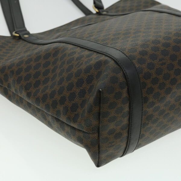 CELINE Macadam Canvas Tote Bag Black  ar7450