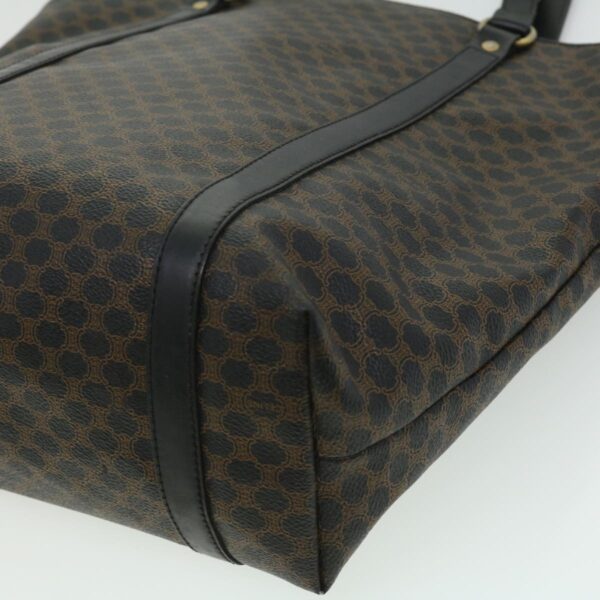 CELINE Macadam Canvas Tote Bag Black  ar7450