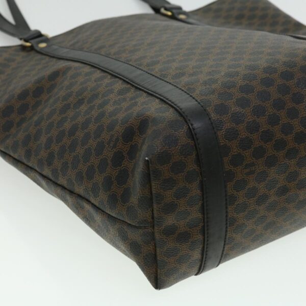 CELINE Macadam Canvas Tote Bag Black  ar7450