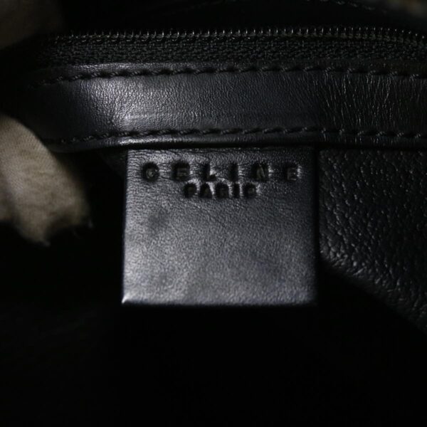 CELINE Macadam Canvas Tote Bag Black  ar7450