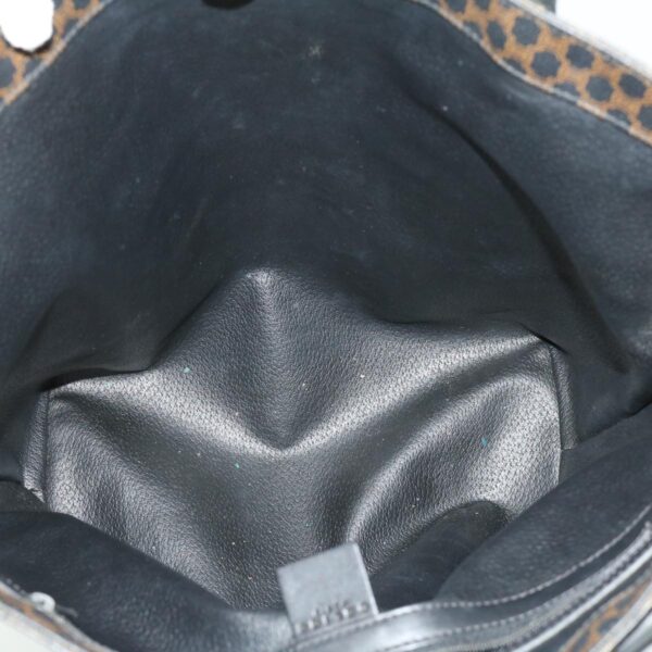 CELINE Macadam Canvas Tote Bag Black  ar7450