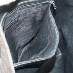 CELINE Macadam Canvas Tote Bag Black  ar7450