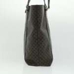 CELINE Macadam Canvas Tote Bag Black  ar7450