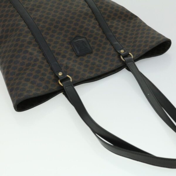 CELINE Macadam Canvas Tote Bag Black  ar7450