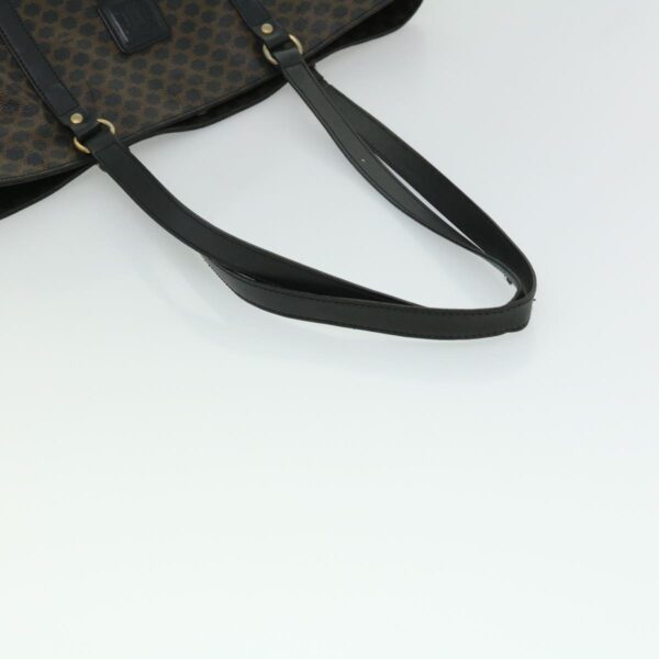 CELINE Macadam Canvas Tote Bag Black  ar7450