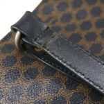 CELINE Macadam Canvas Tote Bag Black  ar7450