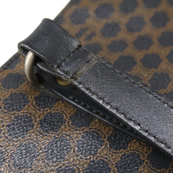 CELINE Macadam Canvas Tote Bag Black  ar7450