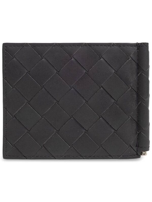 Bottega Veneta Bottega Veneta Leather Bifold Wallet, Men's, Grey