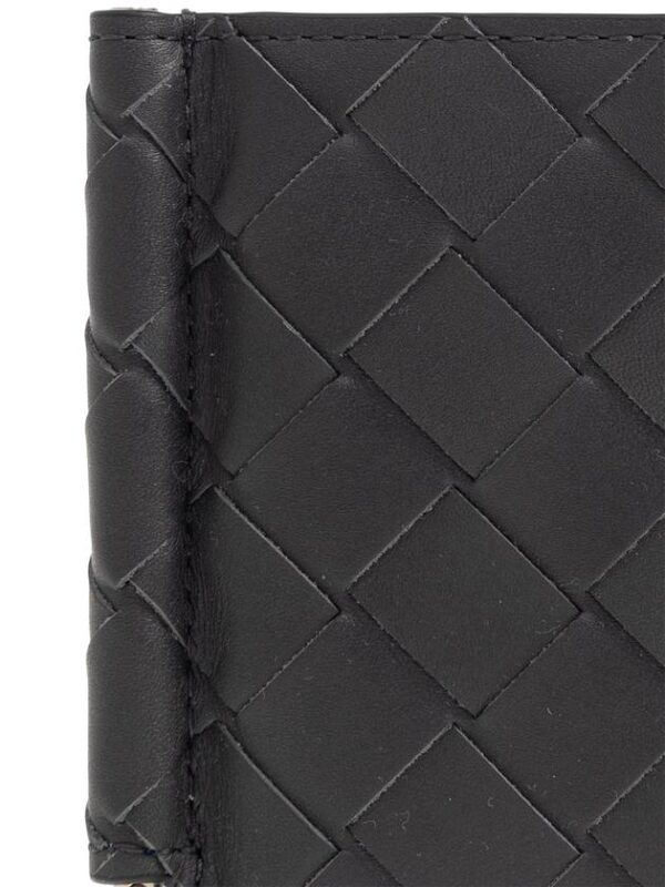Bottega Veneta Bottega Veneta Leather Bifold Wallet, Men's, Grey