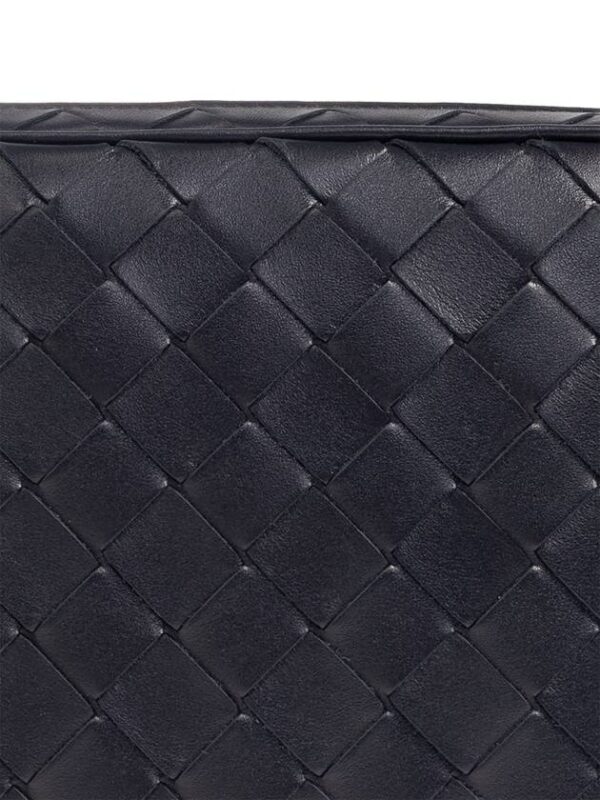 Bottega Veneta Bottega Veneta Leather Handbag, Men's, Navy Blue