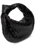 Bottega Veneta Teen Jodie Intrecciato Leather Tote Bag Black