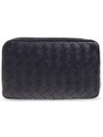 Bottega Veneta Bottega Veneta Leather Handbag, Men's, Navy Blue