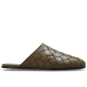 Bottega Veneta Bottega Veneta ‘Sunday’ Leather Slides, Men's, Green