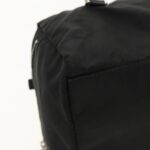 PRADA Hand Bag Nylon Black Silver  bs18963