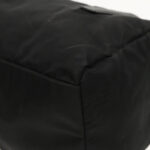 PRADA Hand Bag Nylon Black Silver  bs18963
