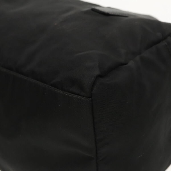 PRADA Hand Bag Nylon Black Silver  bs18963