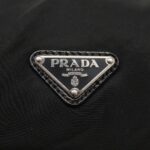 PRADA Hand Bag Nylon Black Silver  bs18963