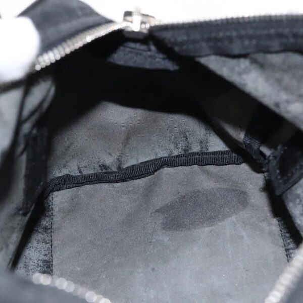 PRADA Hand Bag Nylon Black Silver  bs18963