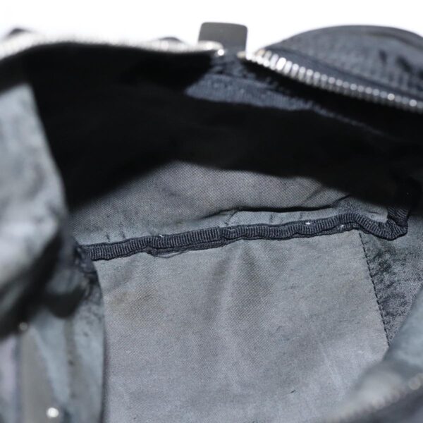PRADA Hand Bag Nylon Black Silver  bs18963