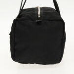 PRADA Hand Bag Nylon Black Silver  bs18963
