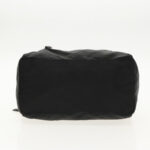 PRADA Hand Bag Nylon Black Silver  bs18963