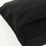 PRADA Hand Bag Satin Black Silver  bs18965