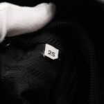PRADA Hand Bag Satin Black Silver  bs18965