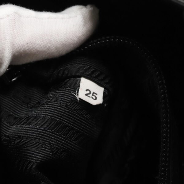 PRADA Hand Bag Satin Black Silver  bs18965