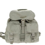 PRADA Backpack Nylon Gray Silver  bs18981