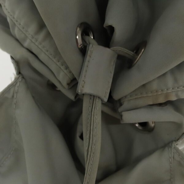 PRADA Backpack Nylon Gray Silver  bs18981