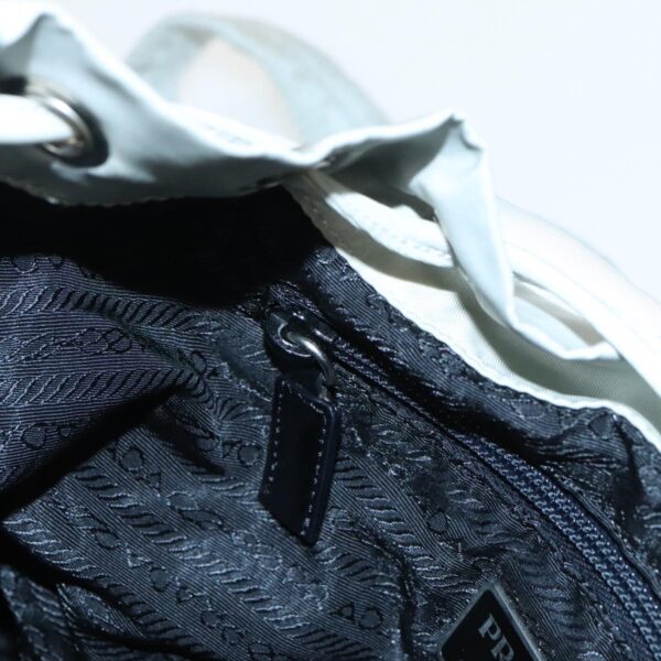 PRADA Backpack Nylon Gray Silver  bs18981