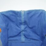 PRADA Canapa GM Hand Bag Canvas Blue Gold  bs18982