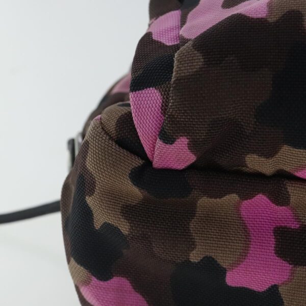 PRADA Hand Bag Canvas Pink Silver  bs19229