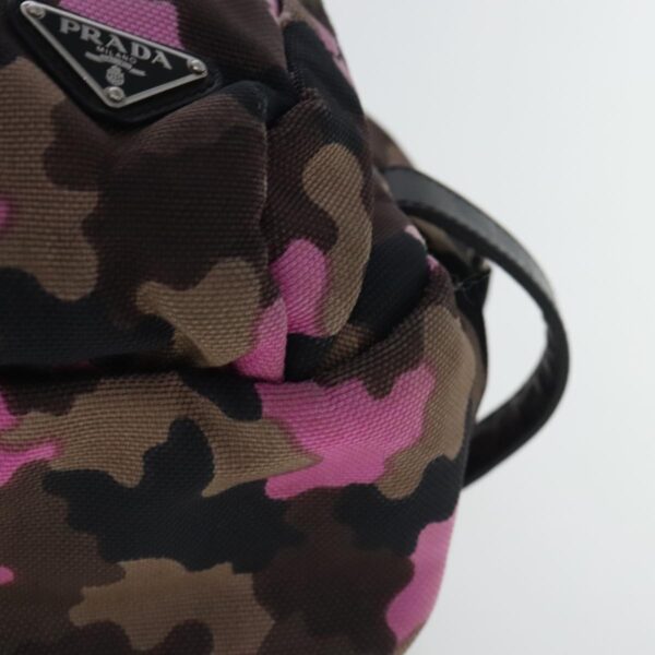 PRADA Hand Bag Canvas Pink Silver  bs19229