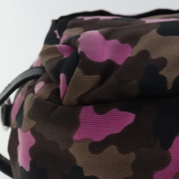 PRADA Hand Bag Canvas Pink Silver  bs19229