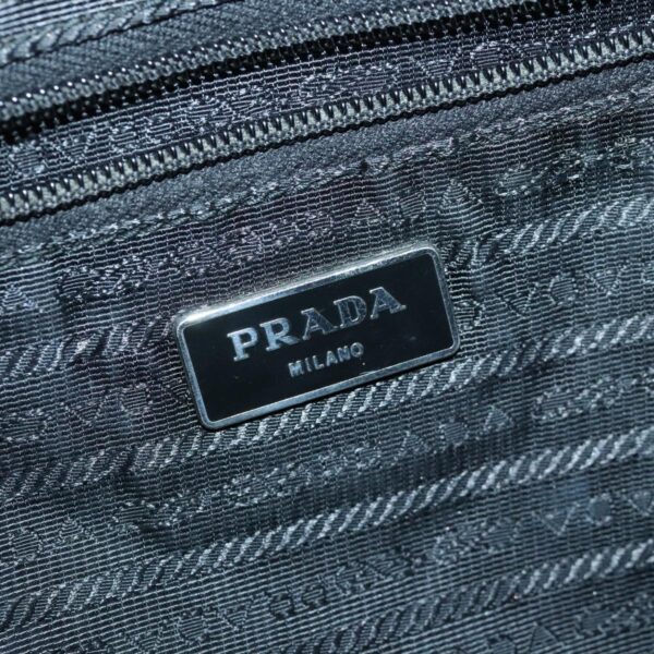 PRADA Hand Bag Canvas Pink Silver  bs19229