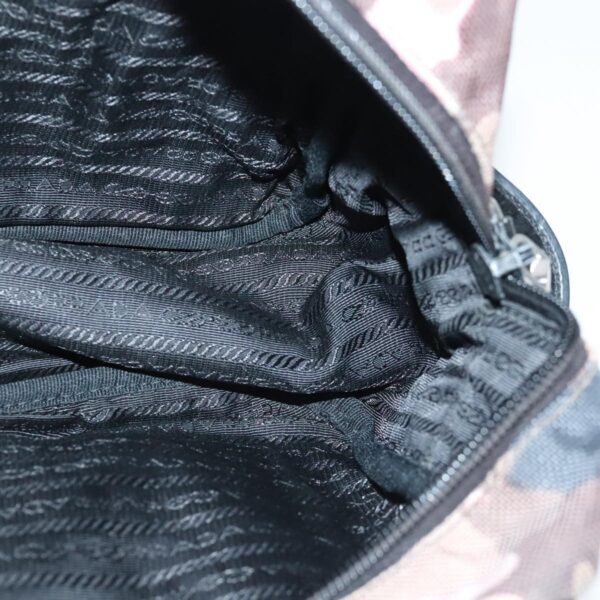 PRADA Hand Bag Canvas Pink Silver  bs19229