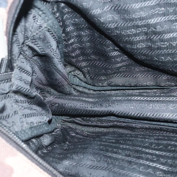 PRADA Hand Bag Canvas Pink Silver  bs19229