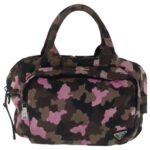 PRADA Hand Bag Canvas Pink Silver  bs19229