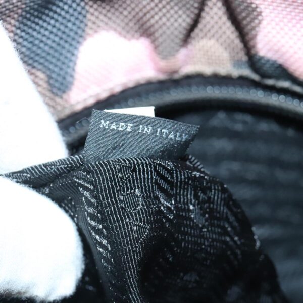 PRADA Hand Bag Canvas Pink Silver  bs19229