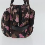 PRADA Hand Bag Canvas Pink Silver  bs19229